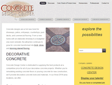 Tablet Screenshot of concretedesigncenter.com